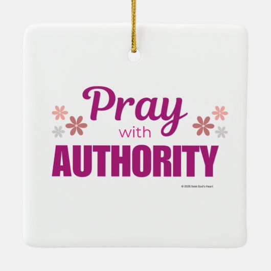 Pray with Authority, Keramikornament (Rückseite)