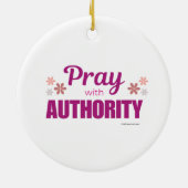 Pray with Authority - Pink - Ornament (Hinten)
