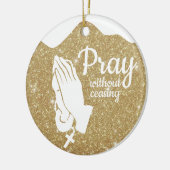 Pray without ceasing Matthew 6:10 Prayer ⛪️ 🎄 Keramik Ornament (Links)