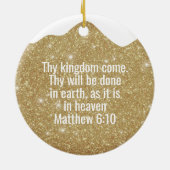 Pray without ceasing Matthew 6:10 Prayer  ⛪️ 🎄 Keramik Ornament (Hinten)