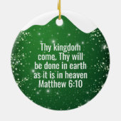 Pray without ceasing Matthew 6:10 Prayer  ⛪️ 🎄 Keramik Ornament (Hinten)