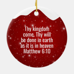 Pray without ceasing Matthew 6:10 Prayer ⛪️ 🎄 Keramik Ornament