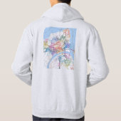 Prayagraj Uttar Pradesh City Map Hoodie (Rückseite)