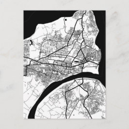 Prayagraj Uttar Pradesh City Map Postkarte