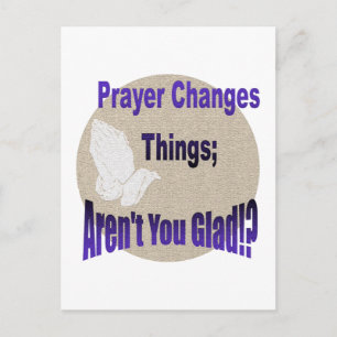 PRAYER ÄNDERT DINGE POSTKARTE
