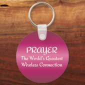 PRAYER - Beste Wireless-Verbindung Schlüsselanhänger (Vorderseite)