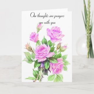 Prayer Bouquet Beileid Karte