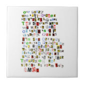 Prayer bunten Lords Fliese (Vorderseite)