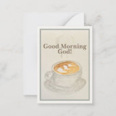 Prayer Card: Good Morning God — Morning Offering  Mitteilungskarte (Vorderseite)