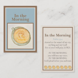 Prayer Card: In the Morning — Psalm 5:3-4 Mitteilungskarte