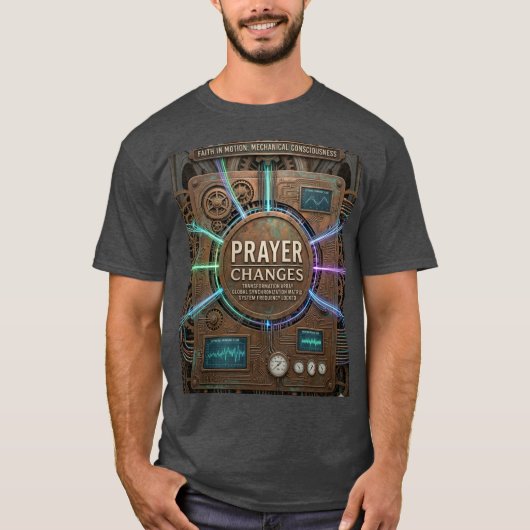 Prayer Changes – Steampunk Control Panel T-Shirt (Vorderseite)