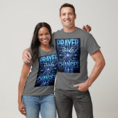 Prayer Changes Things – Futuristic Cross T-Shirt (Unisex)