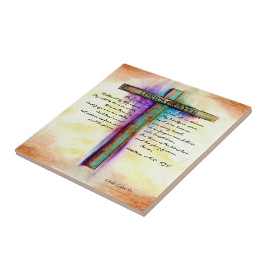 Prayer Cross des Lords Fliese (Seite)