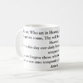Prayer der Lords/unserer Vater-Tasse Kaffeetasse (Vorderseite Links)