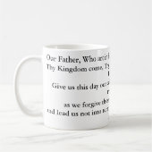Prayer der Lords/unserer Vater-Tasse Kaffeetasse (Links)
