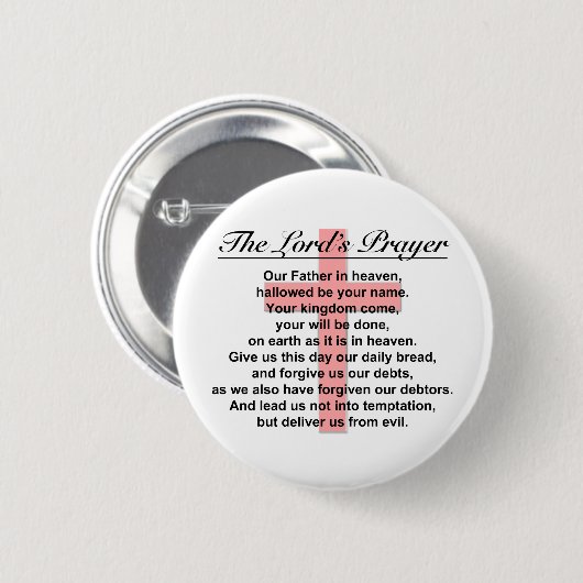 Prayer des Lords Button (Vorne & Hinten)