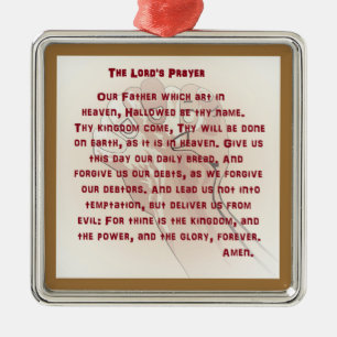 Prayer des Lords Silbernes Ornament