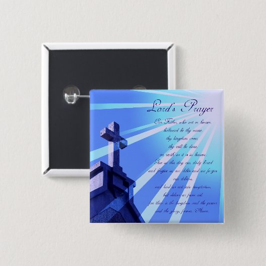 Prayer Design Pin Lords Button (Vorne & Hinten)