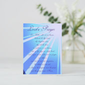 Prayer Design Postcard Lords Postkarte (Stehend Vorderseite)