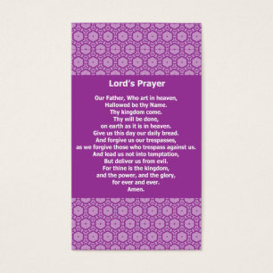 Prayer Evangelical Witness Cards Lords