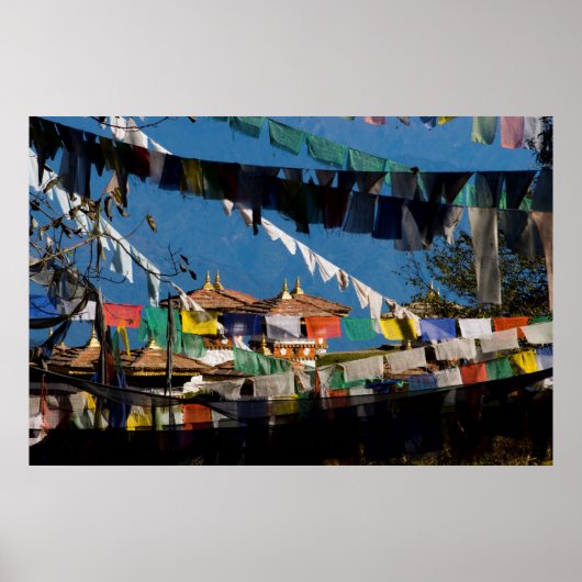 Prayer flags and chortens poster (Vorne)