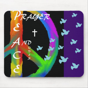PRAYER FRIEDEN UND HUNDE MOUSEPAD