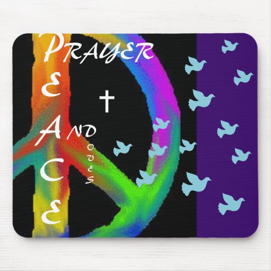 PRAYER FRIEDEN UND HUNDE MOUSEPAD (Vorne)