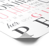 PRAYER FÜR BABY MIRL POSTER (Ecke)