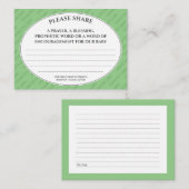 PRAYER FÜR UNSERE BABYdusche Begleitkarte (Vorne/Hinten)