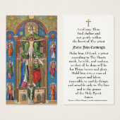 Prayer Holy Card for Catholic Priest Religious (Vorne & Hinten)