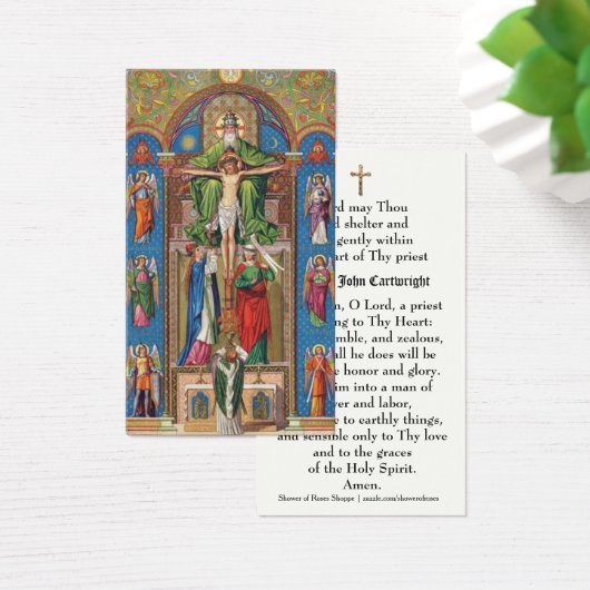 Prayer Holy Card for Catholic Priest Religious (Schreibtisch)