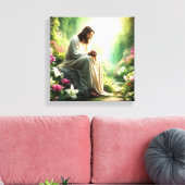 PRAYER IM GARTEN DES GLAUBENS LEINWANDDRUCK (Insitu (Wohnzimmer))