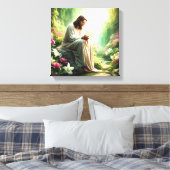 PRAYER IM GARTEN DES GLAUBENS LEINWANDDRUCK (Insitu (Schlafzimmer))