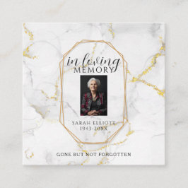 Prayer in memory of loved one Card Telefonnummerkarte