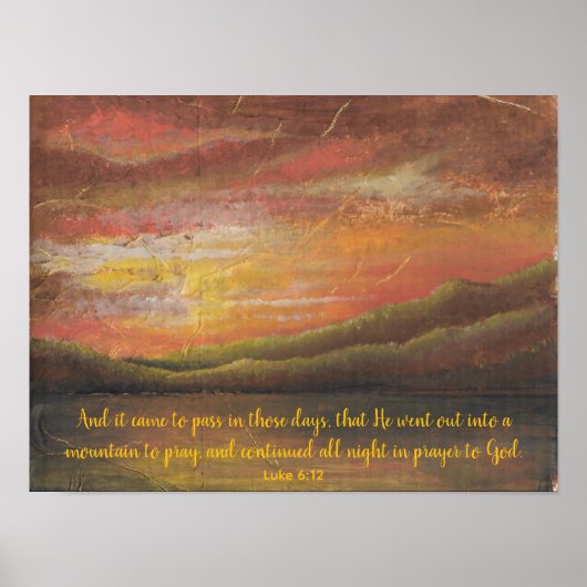 Prayer in the Mountains Poster (Vorne)