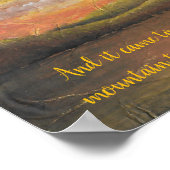 Prayer in the Mountains Poster (Ecke)