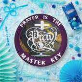 PRAYER IST DER MASTERSCHLÜSSEL. Bete! Pappteller (Party)