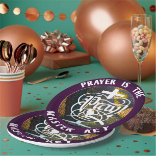 PRAYER IST DER MASTERSCHLÜSSEL. Bete! Pappteller
