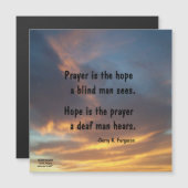 PRAYER IST DIE HOFFNUNGSKARTE MAGNETKARTE (Vorne/Hinten)