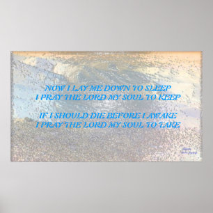 PRAYER...JETZT SCHLAFE ICH AB, UM ZU SCHLAFEN POSTER