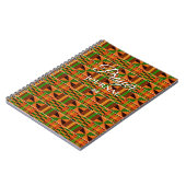 Prayer Journal African Kente K47 Spiral Notebook Notizblock (Linke Seite)