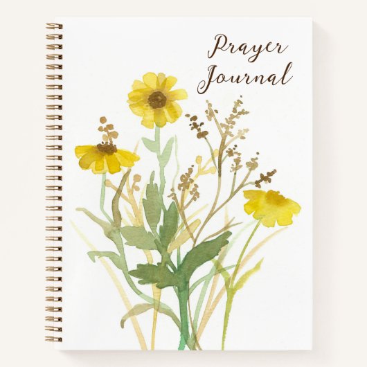 Prayer Journal Bible Study Scriptures Monogram Notizblock (Vorderseite)