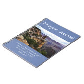 Prayer Journal Bible Verse Grand Canyon Ansicht Notizblock (Linke Seite)