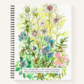 Prayer Journal Bible Verse Isaiah 58 11 Primrose Notizblock (Vorderseite)