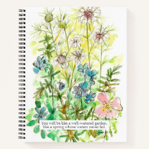 Prayer Journal Bible Verse Isaiah 58 11 Primrose Notizblock