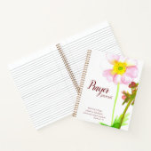 Prayer Journal Bible Verse Romans 12:12 Blume Notizblock (Innenseite)
