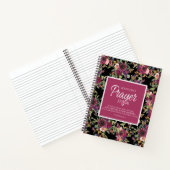 Prayer Journal Burgundy Pink Floral Black Notizblock (Innenseite)