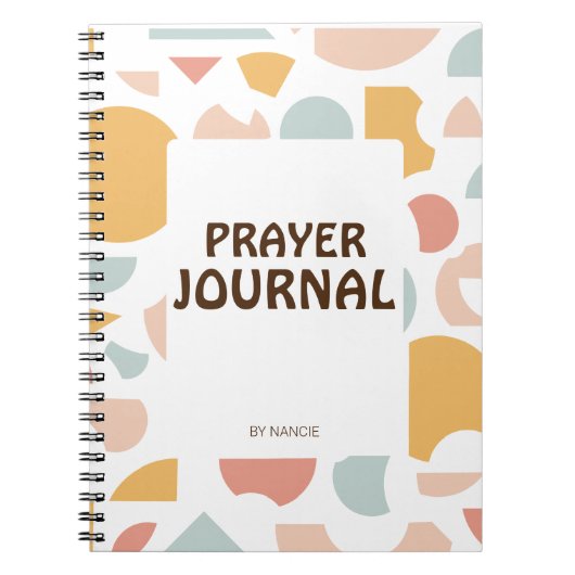 Prayer Journal Name Personallame Notebook Notizblock (Vorderseite)