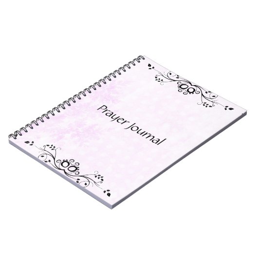 Prayer Journal-Notebook in Rosa Notizblock (Linke Seite)