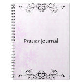 Prayer Journal-Notebook in Rosa Notizblock (Vorderseite)